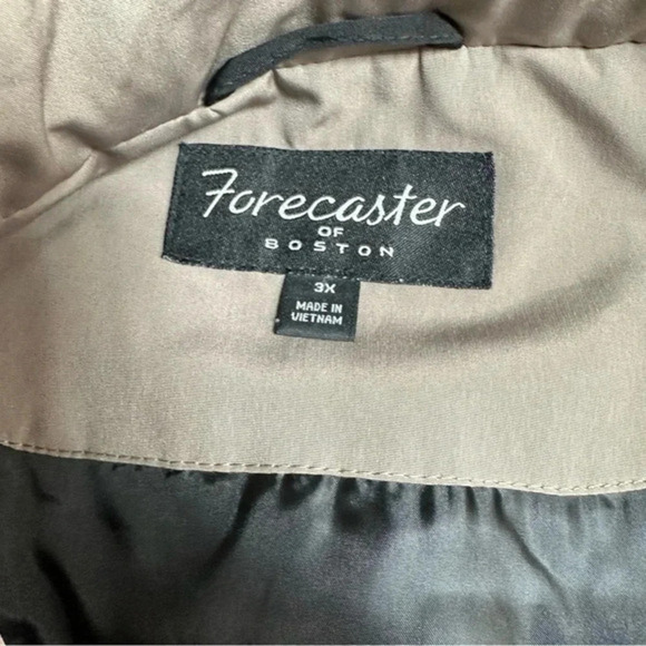 Forecaster of Boston 3X black +‎ tan trim utility style water resistant coat - Picture 10 of 12